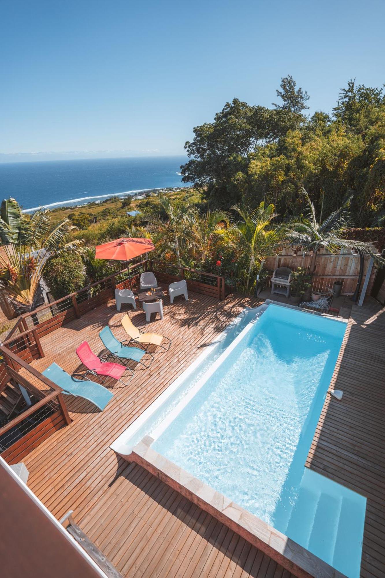 Villa Sunset St Leu, Avec Sa Vue Plongeante Sur La Mer Saint-Leu Dış mekan fotoğraf