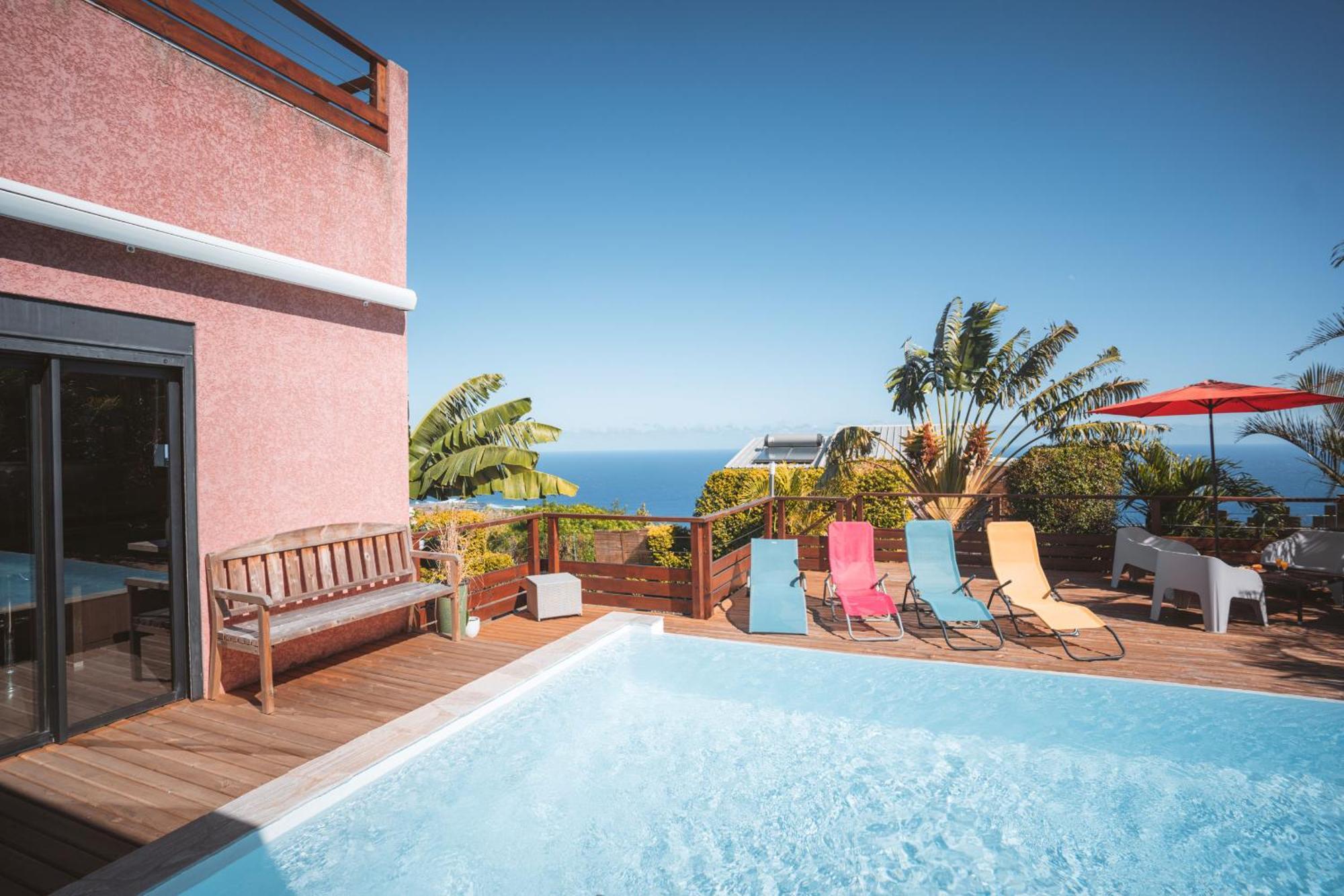 Villa Sunset St Leu, Avec Sa Vue Plongeante Sur La Mer Saint-Leu Dış mekan fotoğraf